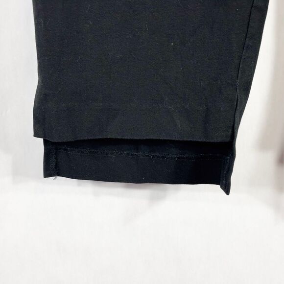 Elloquii Plus Size 20 Capri Pants Black Trousers Cropped Stretch Step Hem 1666 - Picture 5 of 8